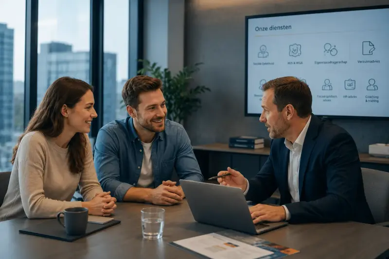 Stryx adviseur in gesprek met klanten